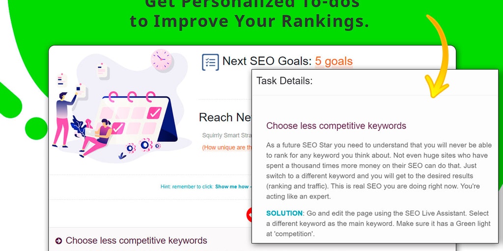 Squirrly Next SEO Goals — AI powered SEO goals to dominate search engine rankings